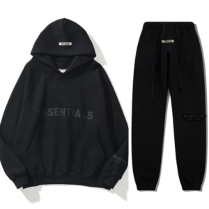 Black Essentials Tracksuit